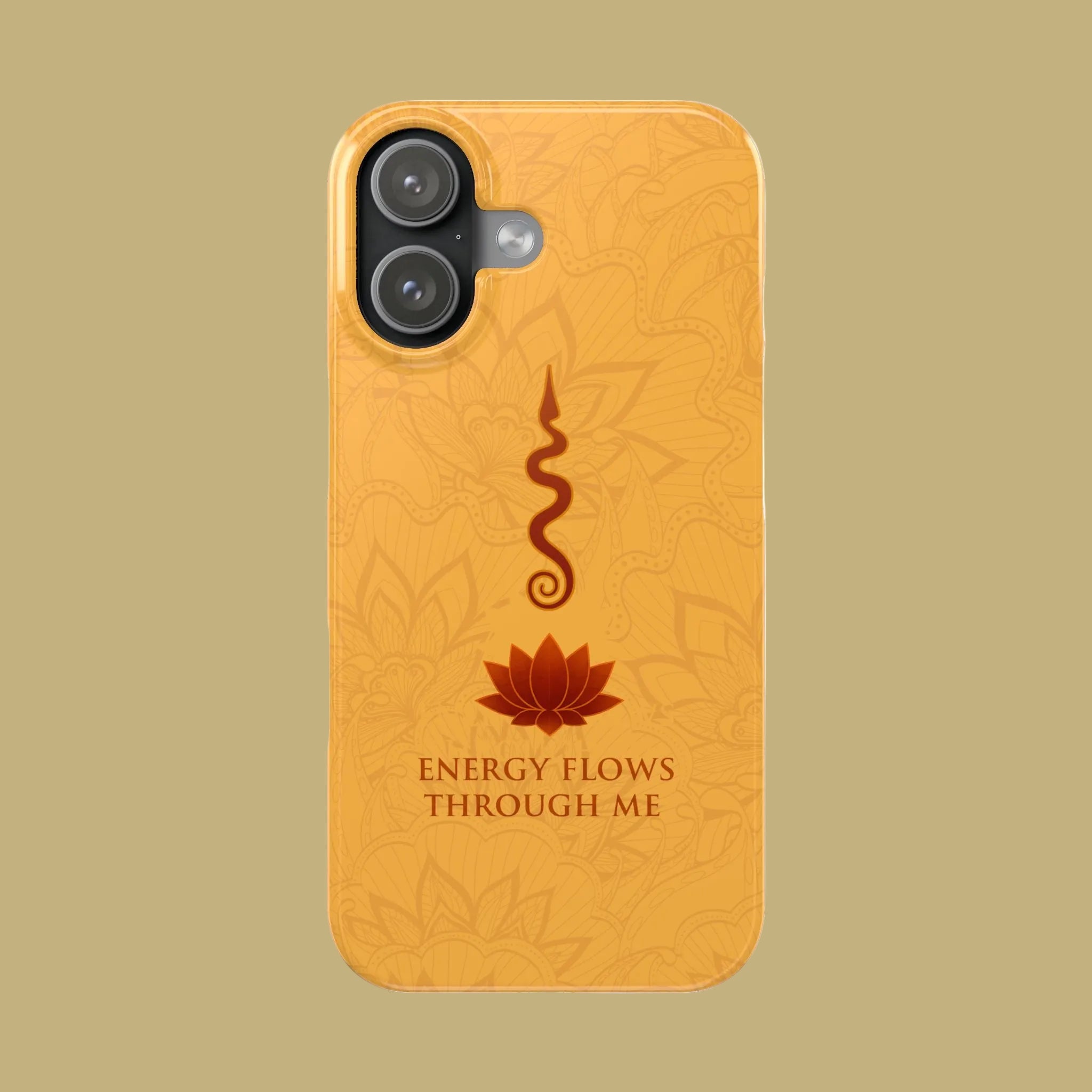 Energy Flows Through Me phone case | Lotus Chakra slim phone case