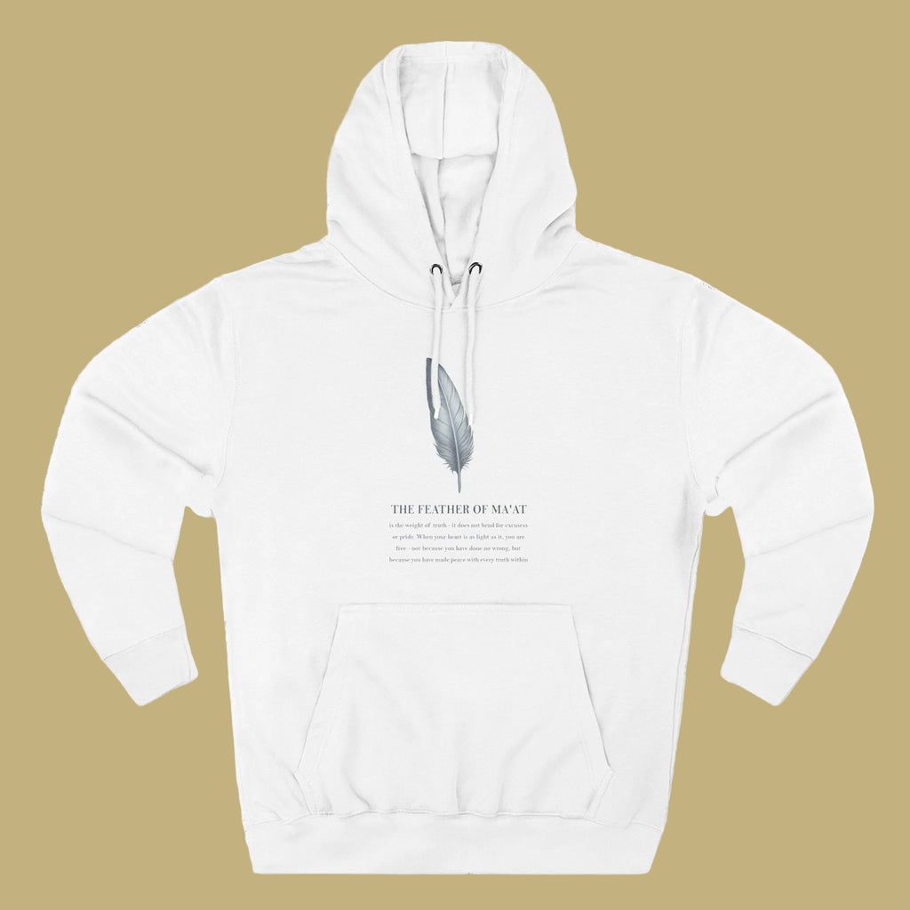 Feather Minimalist Hoodie | Soft Feather Illustration, Typography