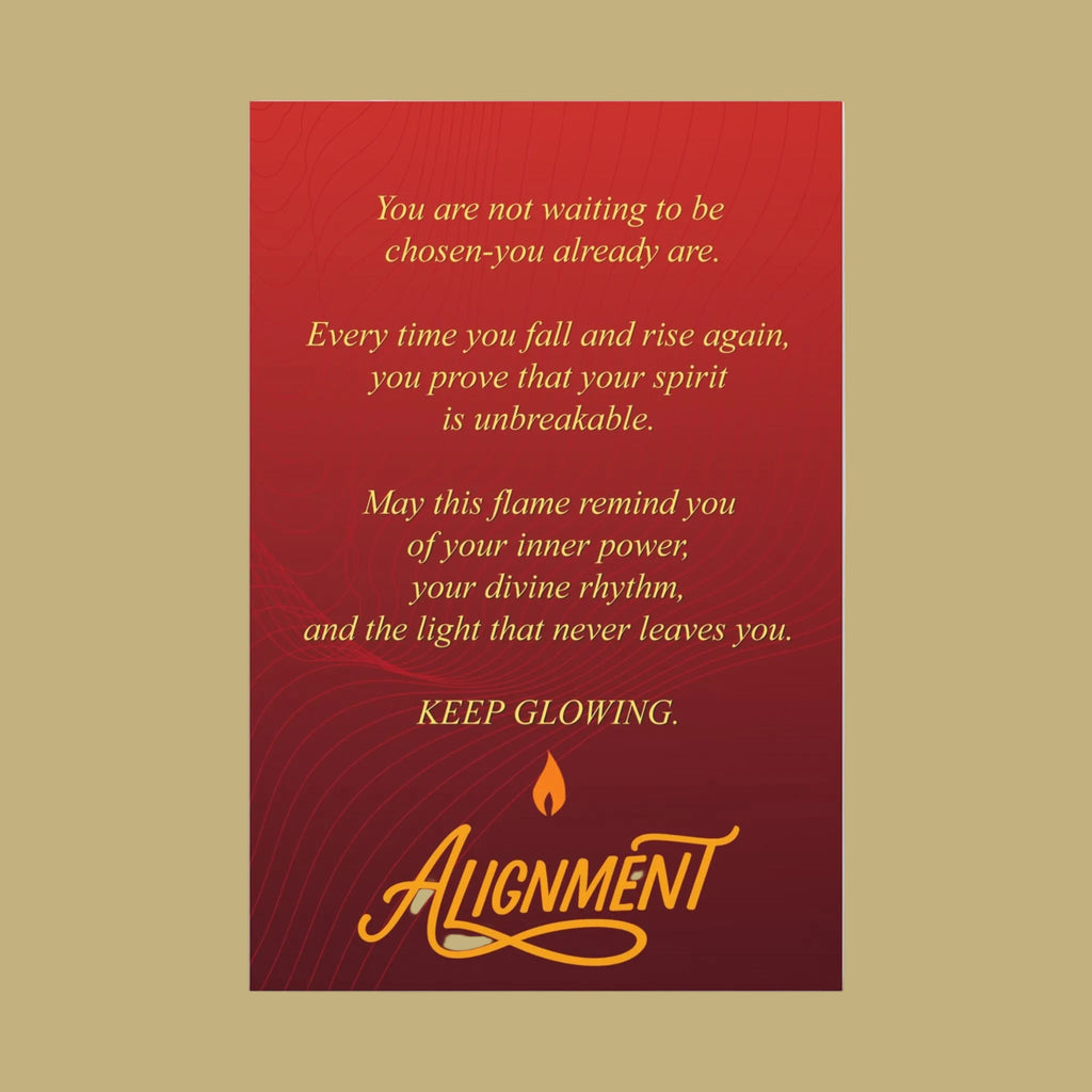 Keep Glowing Inspirational Poem Canvas