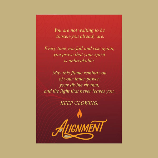 Keep Glowing Inspirational Poem Canvas