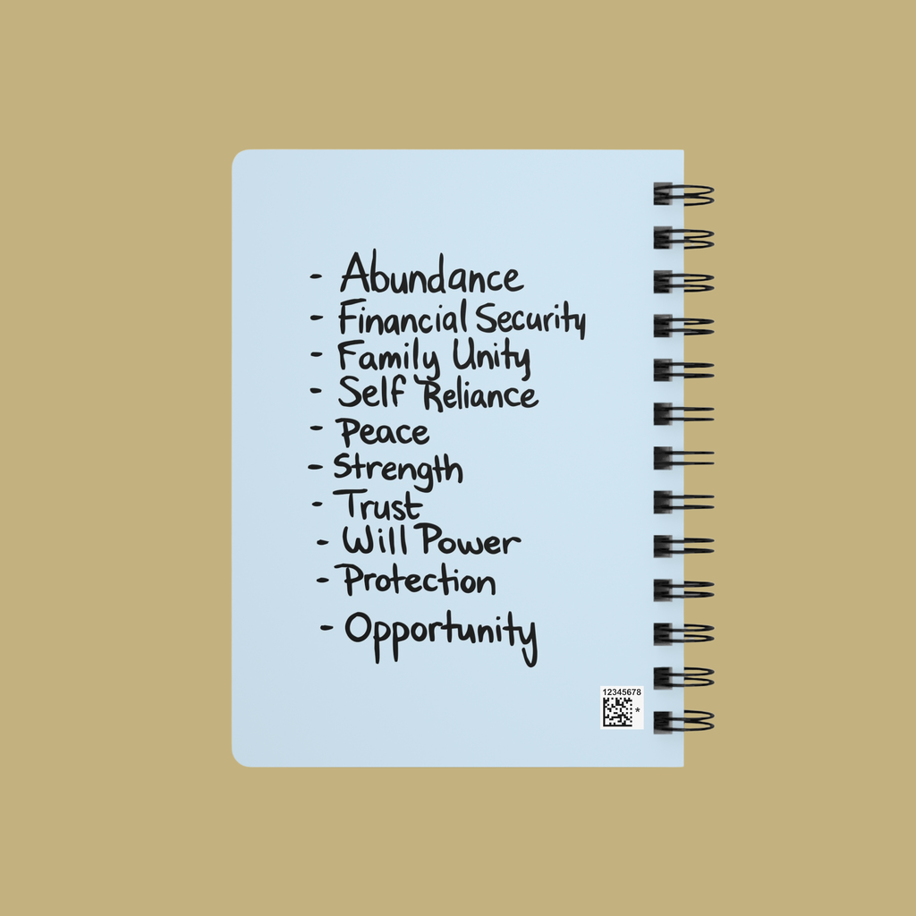 Sigil of Abundance Spiral Bound Journal | Rune Inspired Symbol Notebook